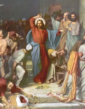 Jésus chasse les changeurs d'argent